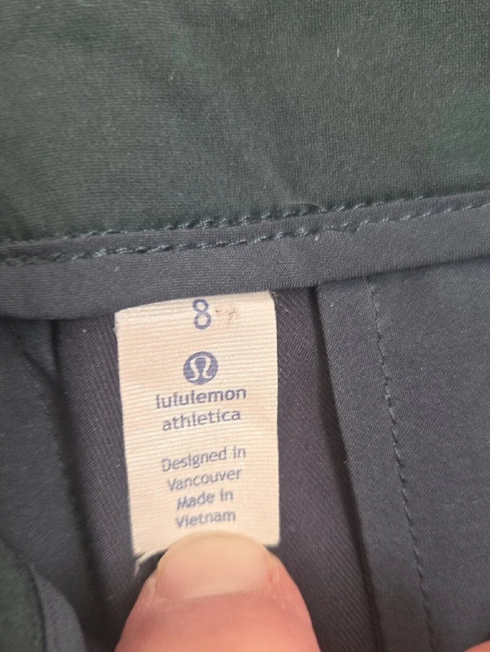 lululemon athletica Womens Dark Green Stretch Dress Pants (8)